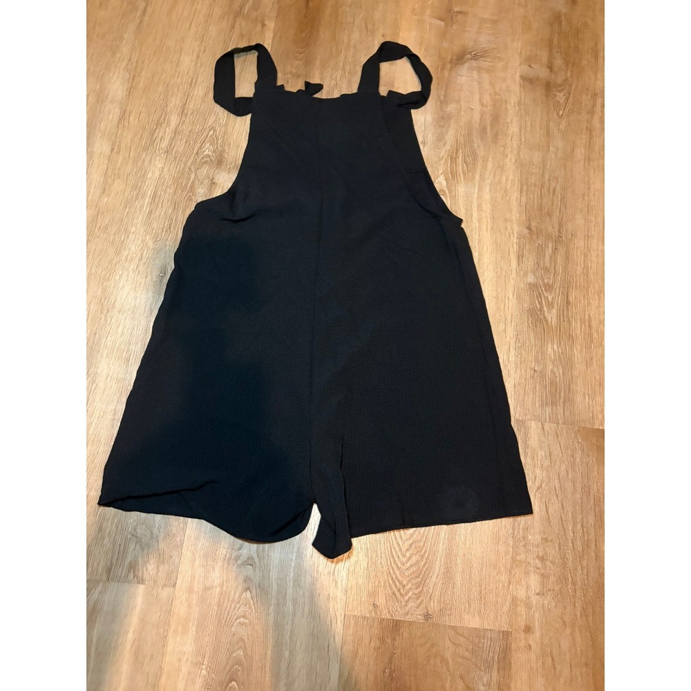 Shein Curve Dual Pockets Backless Sleeveless Casual Crew Neck Solid Rompers Sz M